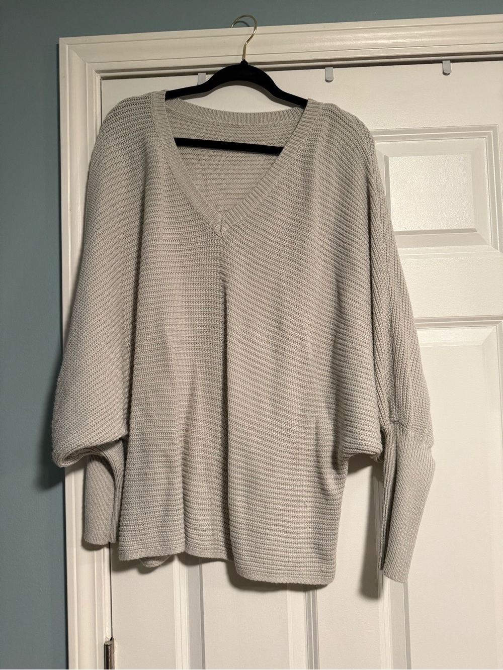 10 Items for $20: SHEIN Light Gray V-Neck Knit Sweater